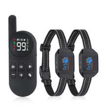 Load image into Gallery viewer, No Shock Humane Rechargeable Water Resistant Remote Control Collar, Sound &amp; Vibration Only, For 8-120lb dogs, Neck size 7in to 25in
