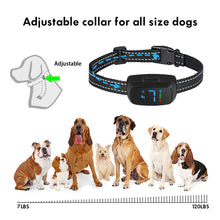 Load image into Gallery viewer, No Shock Rechargeable Water Resistant LED Bark Control Collar, Sound &amp; Vibration Only, For 7-120lb Dogs, Neck Size 7in to 25in
