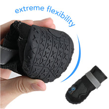Load image into Gallery viewer, Durable Waterproof Dog Shoes, Extra Secure, Anti-Slip with Reflective Strap (Set of 4)
